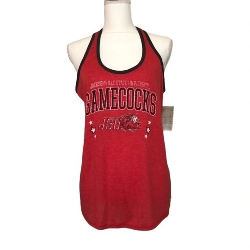 NWT Red JSU Jacksonville Gamecocks Tank Top New